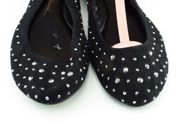 Jessica Simpson Women Sz 6.5 M Black Flat Fabric Shoes MIkia - £13.29 GBP