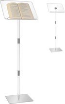 Acrylic Podium Stand,Angle Adjustable Lecterns &amp; Podiums,Transparent Pulpits ... - $38.00