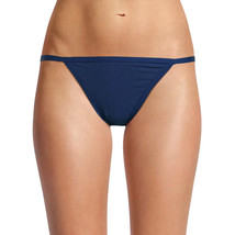 No Boundaries Women&#39;s Cotton String Bikini Panties Size MEDIUM Navy Blue - £8.98 GBP