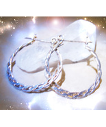 Haunted EARRINGS HALT CLEANSE NEGATIVITY CLEANSING MAGICK HOOPS Cassia4  - $1,002.32 MXN