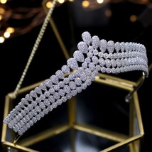 Completo CZ circon estilo princesa corona vintage tiara nupcial accesorios para  - £81.39 GBP