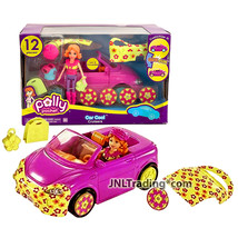 Year 2006 Polly Pocket CAR COOL CRUISERS with Wheel Covers, Bumper &amp; Accessories - £31.46 GBP