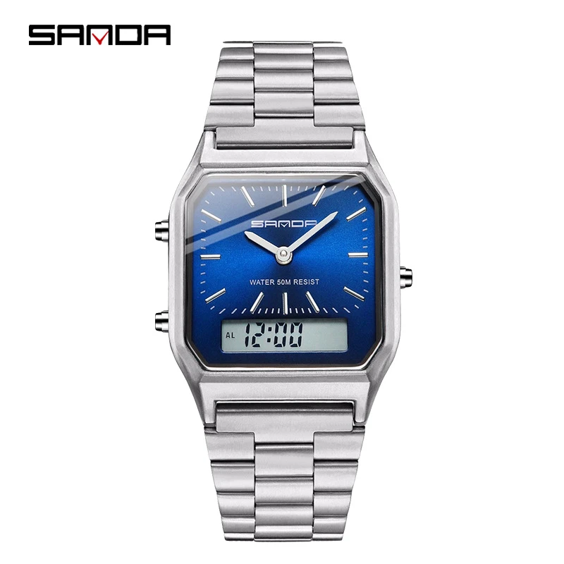 SANDA 747 2024 Hot Sell Digital Watch Clic Business Men Women Wristwatch Special - £94.74 GBP