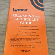 1988 LYMAN CAST BULLET AND RELOADING INSTRUCTIONAL MANUAL - $201.89 MXN