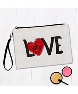 Heart Red Rose : Gift Makeup Bag Valentines Day Love Romantic Girlfriend... - £9.48 GBP+