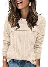 Apricot Womens Crewneck Sweatshirt Fall 2023 Casual Top Size XL - $106.08 MXN