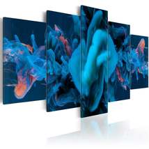 Tiptophomedecor Abstract Canvas Wall Art - Beneath The Blue - Stretched &amp; Framed - £71.76 GBP+