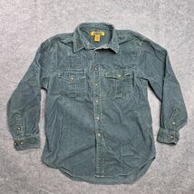 Old Navy Green Corduroy Button Down Long Sleeve Shirt Mens Medium Two Po... - $37.61
