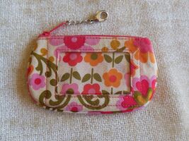 Vera Bradley Mini Coin Purse ID Clip Zipper - $14.84