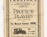 Proctor Players Program Musical Comedy IRENE in Troy New York - £17.22 GBP