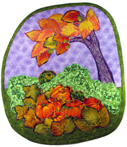 Pumpkin Patch: Quilted Art Wall Hanging - £303.75 GBP