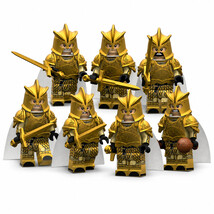 Golden Armor Kingsguard Army Soldiers 5 Custom Game of Thrones Minifigur... - $13.29+