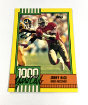 1990 Topps 1000 Yard Club Jerry Rice San Francisco 49ers #1 Football Card - £3.17 GBP