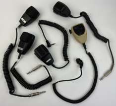 Lot Of 5 Vintage Hand Held Cb Radio Dynamic Microphones Mic Lund Federal Speco - £38.43 GBP