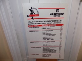 Vintage General Motors Goodwrench Service Maintenance Inspection  Store ... - $54.45