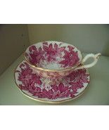 Coalport Red Ivy ChinaTea Cup and Saucer - £35.66 GBP