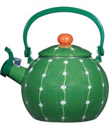 Whistling Tea Kettle for Stove Top, Cactus Decor Enamel on Steel Teakettle. - $52.36