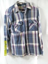 Men&#39;s Northwest Territory Shirt Flannel Plaid Multi Color Button Up Large - £13.36 GBP