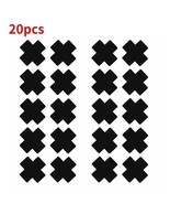 US 20Pcs Cross Shape Self-Adhesive Satin Nipple Covers Breast Pasties St... - $25.55 CAD