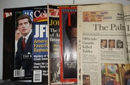 Jfk Jr Ephemera Lot Globe Newsweek vintage advertising celebrities news - £39.56 GBP