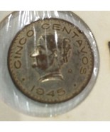1945 Mexico 5 centavos world coin - £2.73 GBP