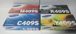 Genuine Samsung P409A Toner Cartridge Set CLT-P409A New C409S M409S Y409... - $98.99