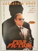 Vintage Pulp Fiction Subway Poster 39&quot;x54&quot; Rare Promo The Wolf Harvey Ke... - £156.15 GBP