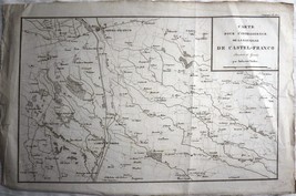 AMBROISE TARDIEU Napoleonic Military Map 1822 Veneto Italy 17&quot; x 11&quot; - £93.44 GBP