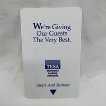 Vintage Tesa Hotel Room Key Card - $207.11 MXN