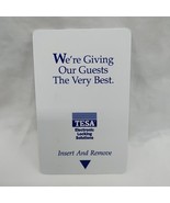 Vintage Tesa Hotel Room Key Card - $209.67 MXN