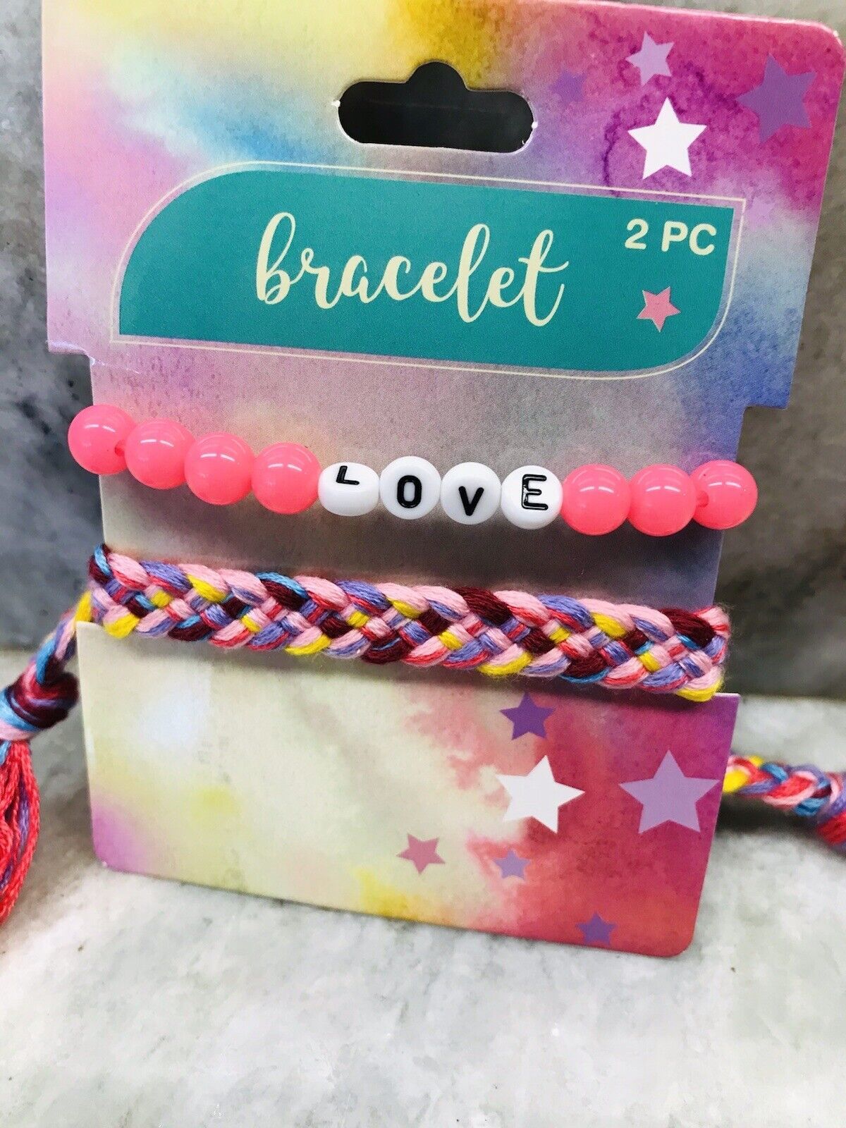 ShipN24Hours. New-Greenbrier. Women’s Pink “Love”  Bracelet. 2 Pack. - $10.88