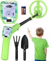 Metal Detector For Kids (1 Lb), 24&quot;-34&quot; Adjustable Kids Metal, 1016, Green - $36.99