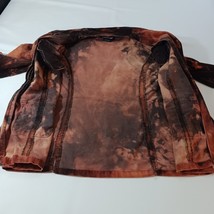 Jeanstar Women's Spandex Cotton Blend Black & Orange Dyed Pockets Jacket Size XL image 8