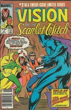 Vision and the Scarlet Witch #2 Vintage 1985 Marvel Comics Wandavision Newsstand - £19.54 GBP
