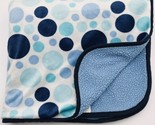 Carter&#39;s Dot Baby Blanket Circle Bubble Blue Sherpa Water - $39.99