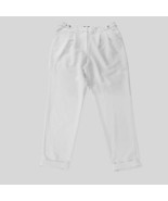 Forever 21 Pants Womens Medium White Cuffed Bottom - £10.67 GBP