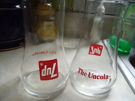 Uncola 7Up Glassses - Vintage Pair - £25.50 GBP