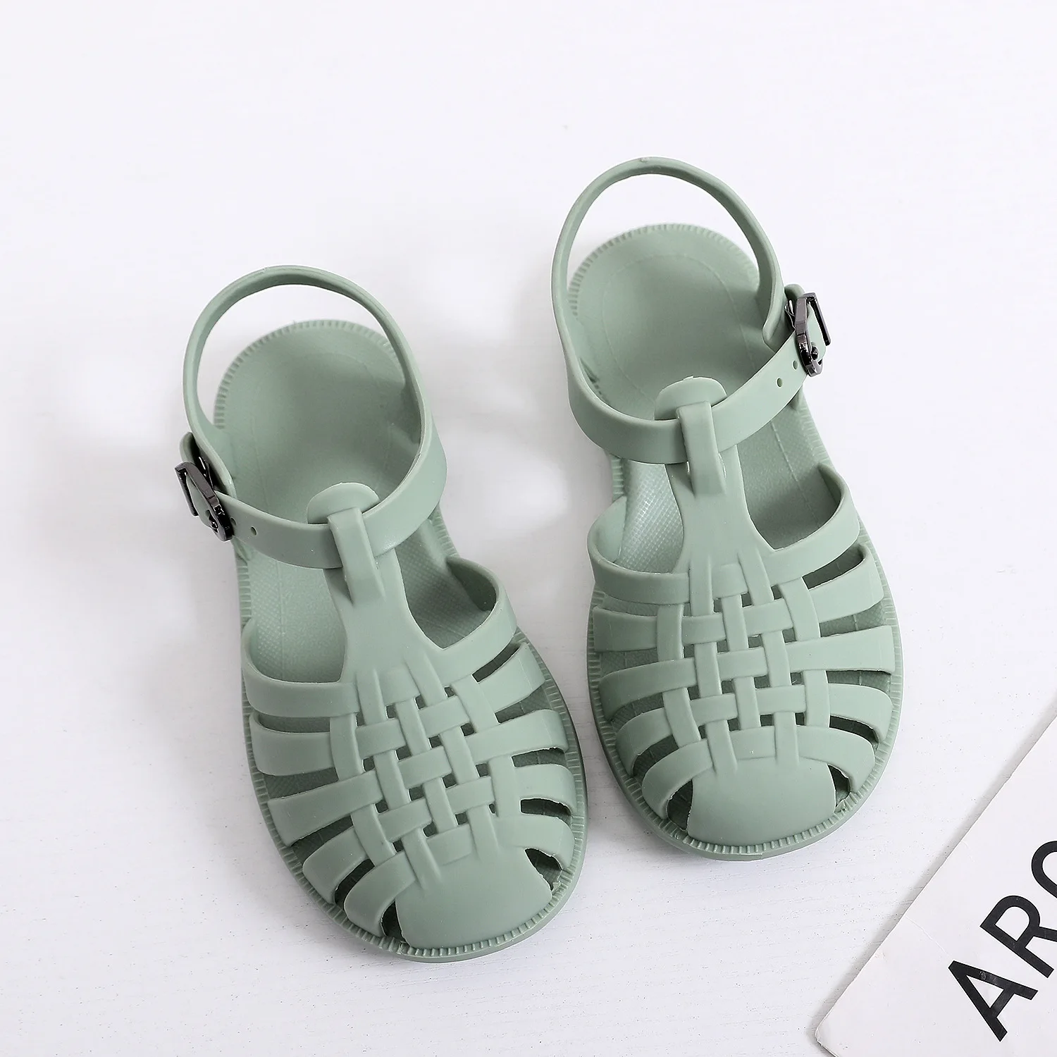 Baby Gladiator Sandals Casual   Out Roman Shoes PVC Summer Kids Shoes 2024 Beach - £103.51 GBP