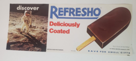 1971 REFRESHO Popsicle Nasa Photograph Advertising Poster Litho Store Di... - £11.42 GBP