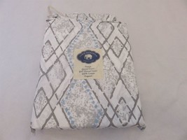 John Robshaw Vanaja Queen Duvet Cover Blue grey white NIP - £128.17 GBP