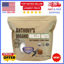 Gluten Free Anthony&#39;s Organic Rolled Oats Non-GMO, Whole Grain, Breakfast&amp;Baking - £15.70 GBP