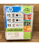 hp Two 93 tri-color ink cartridge  and 92 black ink cartridge Combo Valu... - $11.88