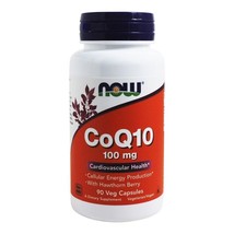 NOW Foods CoQ10 Cardiovascular Health with Hawthorn Berry 100 mg., 90 Veg Caps - £19.46 GBP