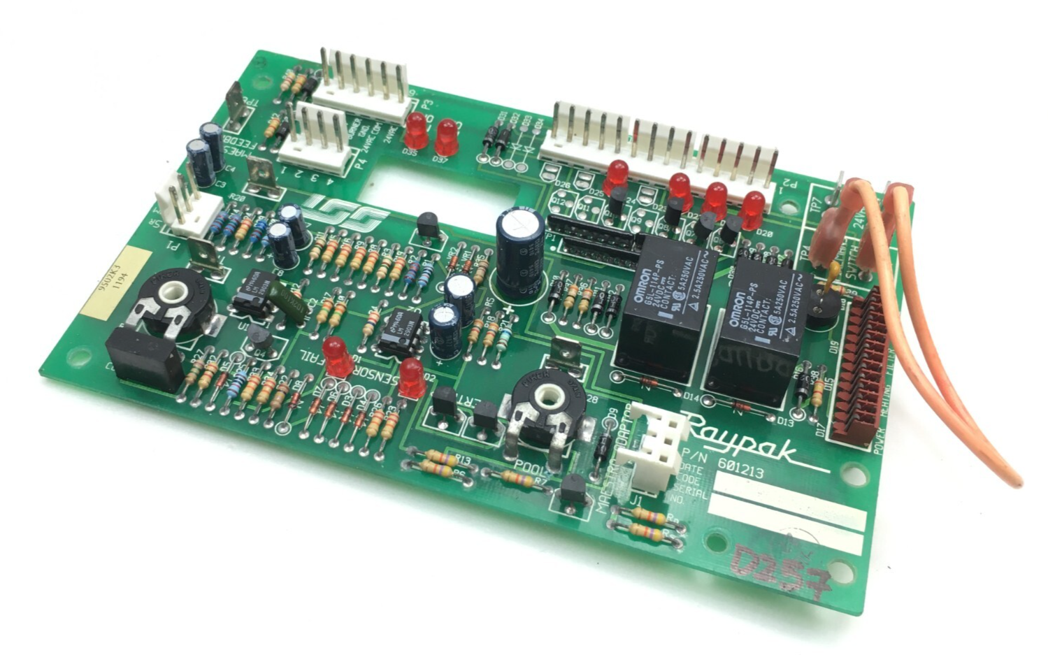 RayPak p/n 601213 Pool Heater Control Circuit Board used #D257 - $95.00