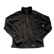 Patagonia Simple Synchilla Jacket Mens Black Fleece Full Zip Style Size M - $39.59