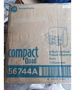Georgia Pacific Compact Quad Vertical Tissue Dispenser (GPC56744A) Black... - $47.47 CAD