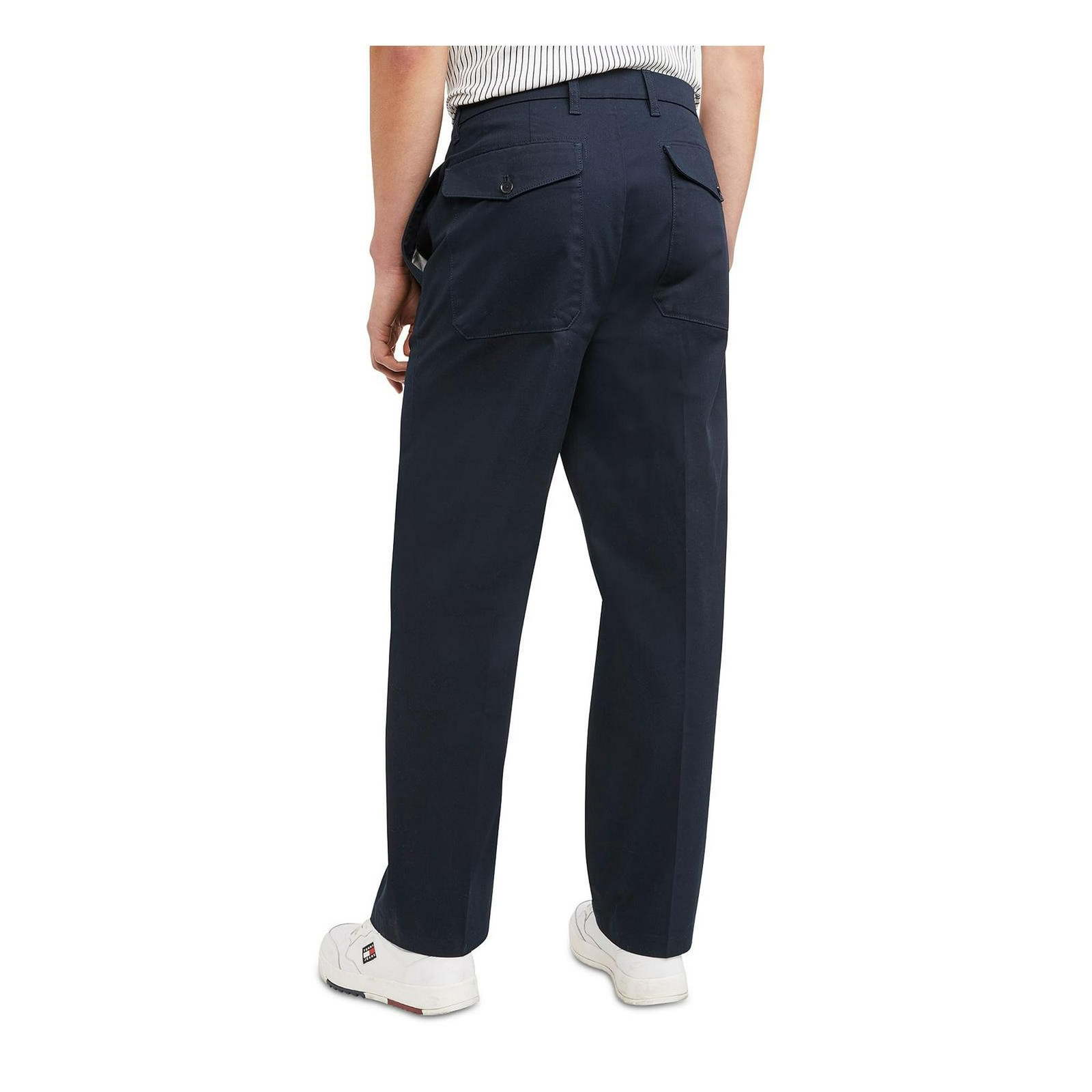 Tommy Hilfiger Mens Double Pleat Twill Khaki Pants in Navy-36/30 Item image 2