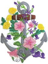 Ocean Calling Custom and Unique[ Anchor Blooms ] Embroidered Iron On/Sew Patch [ - £16.45 GBP