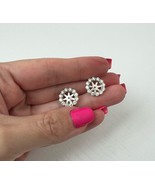 14K White Gold Round Lab Grown Diamond Halo Bridal Earring Jackets 1.20ctw - €3.390,07 EUR