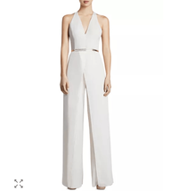 Halston Heritage Belted Jumpsuit Light Beige $180 2 - $46.08